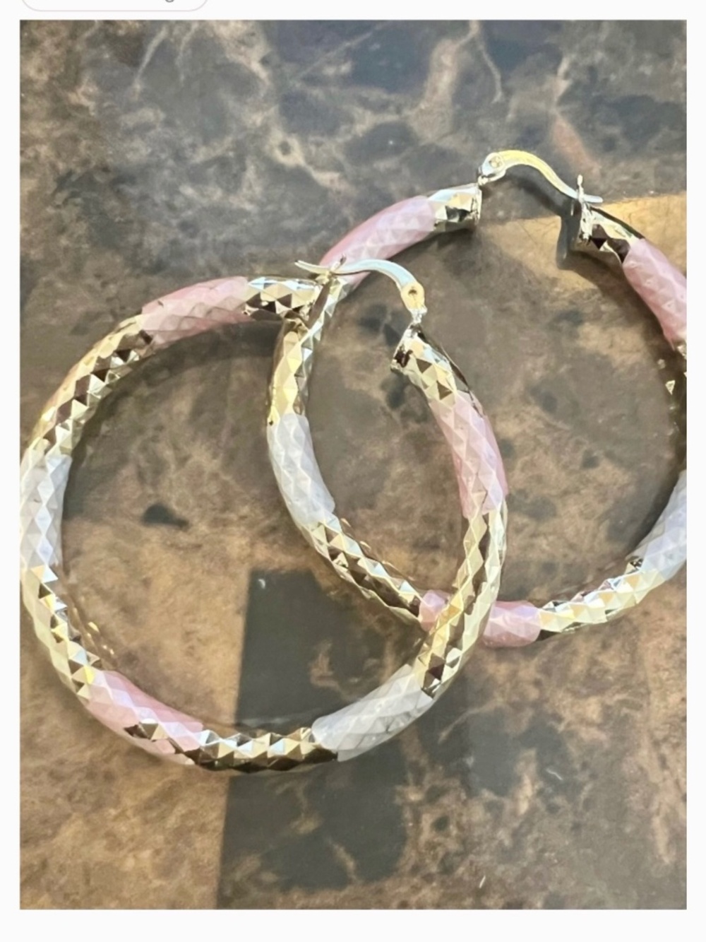 NWT Color Block Hoop Earrings
